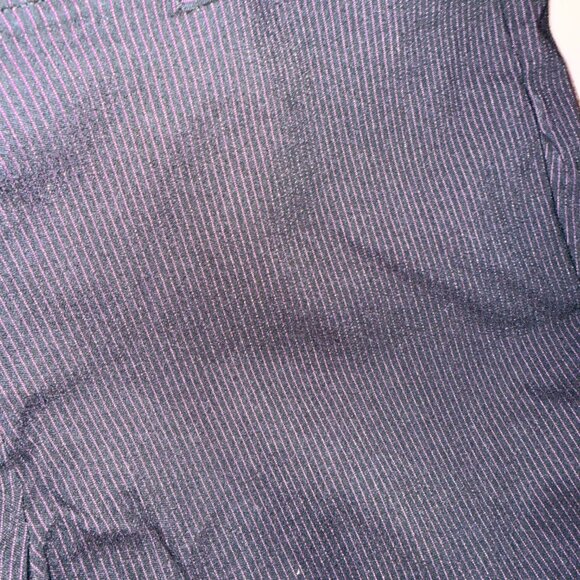 Lane Bryant Women's Plus Size 16 Black Pinstripe Pants Pink Pinstripes NWT Allie - Picture 10 of 13